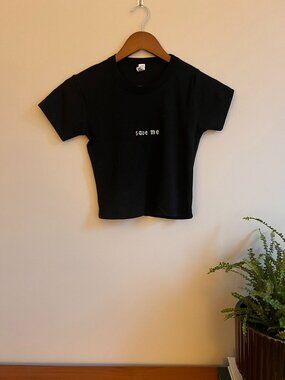 Los Angeles Apparel "Save Me" Baby Rib T-Shirt | Made in USA | 100% Cotton